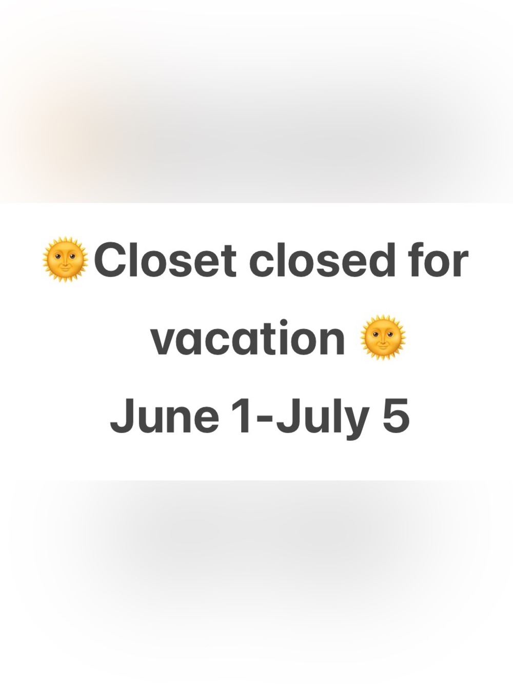 Vacation alert! 😎
